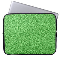 Japanese swirl pattern - pine and lime green