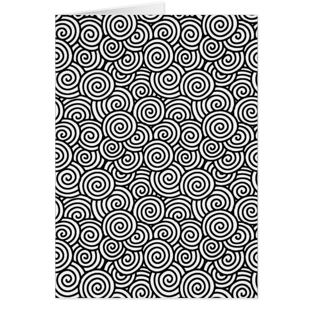 Japanese swirl pattern - white and black (Front)