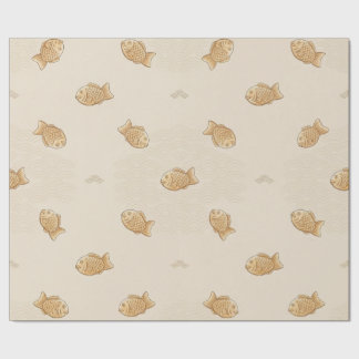 Japanese Taiyaki & Seigaiha Wrapping Paper