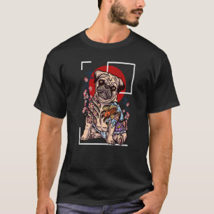Japanese Tattoo Pug Dog Lover of Pug Yakuza style T-Shirt