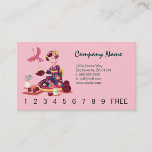 Japanese Tea Ceremony, Crane Loyalty Card