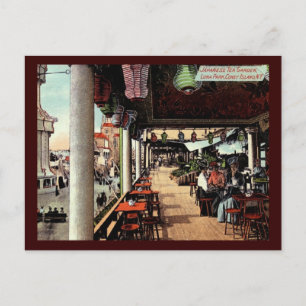 Japanese Tea Garden, Coney Island, NY 1912 Vintage Postcard