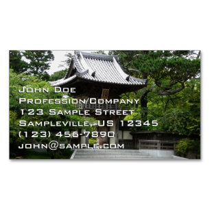 Japanese Tea Garden in San Francisco Magnetic Business Card