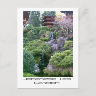 Japanese Tea Garden Waterfall Postcard