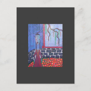 japanese tea lady postcard