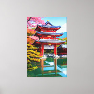Japanese Temple  Canvas Print