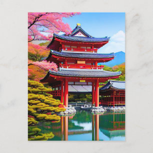Japanese Temple  Postcard