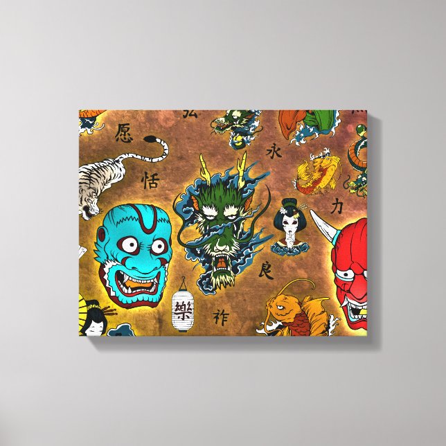 Japanese Theme Canvas Print (Front)