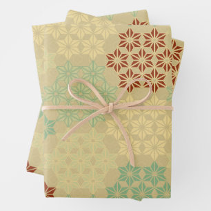 Japanese Theme Mix Pattern Wrapping Paper Sheet