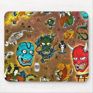 Japanese Theme Mouse Pad