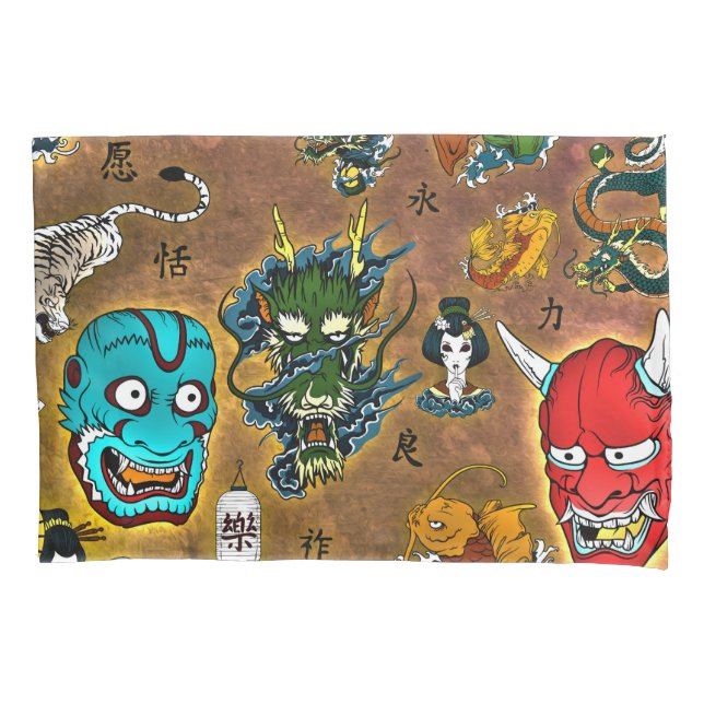 Japanese Theme Pillowcase (Front)