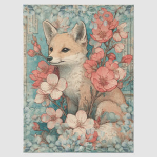 Japanese Themed Decoupage Crafting  Tissue Paper