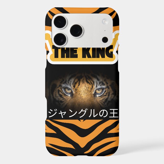 Japanese Tiger King Jungle Stripes Pattern Phone C (Back)