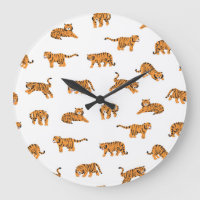 Japanese Tiger: Vintage Doodle Seamless