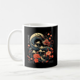 Japanese Tokyo Dragon Asian Tattoo 80€™S Style Coffee Mug
