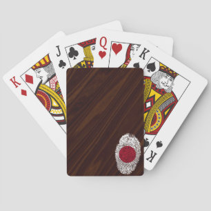 Japanese touch fingerprint flag playing cards