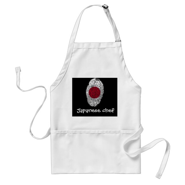 Japanese touch fingerprint flag standard apron (Front)