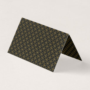 Japanese Traditional Design1 -SHIPPO- Black&Gold Business Card