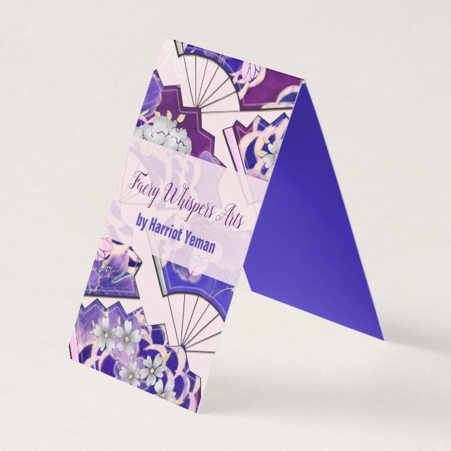 Japanese Traditional Fans ART EVENT Business Card (Front)