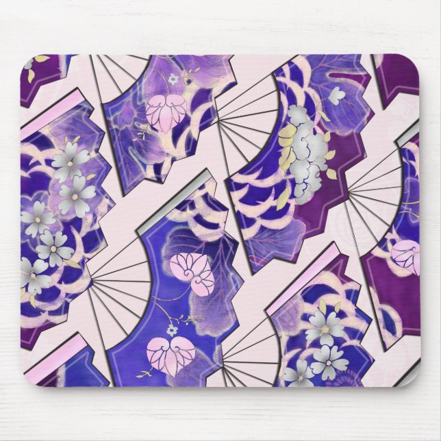 Japanese Traditional Fans Mouse Pad (Front)
