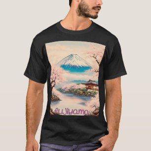 Japanese Traditional Fujiyama Ukiyo-e Mount Fuji T-Shirt