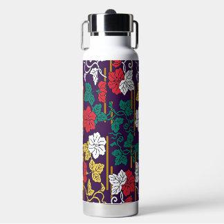 Japanese Traditional Leaf Pattern Water Bottle
