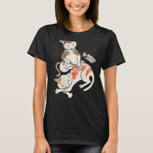 Japanese Traditional Tattoo Artist Cat Perform Ire T-Shirt