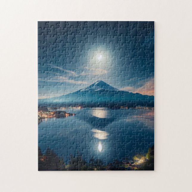 Japanese　Traditional　Vintage　fujiyama Jigsaw Puzzle (Vertical)