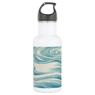 Japanese Traditional Wave Pattern 532 Ml Water Bottle