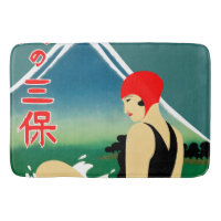 Japanese Travel Tourism Poster 1930s Art Deco Girl