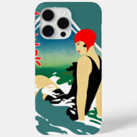Japanese Travel Tourism Poster 1930s Art Deco Girl
