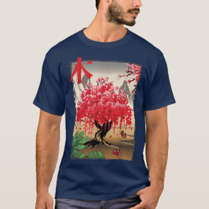 Japanese tree I Tradition Japan I Retro Sakura tre T-Shirt