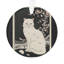 Japanese ukiyo e cat art