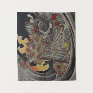 Japanese Ukiyo-e Yokai Ghost by Yoshitoshi Tapestry
