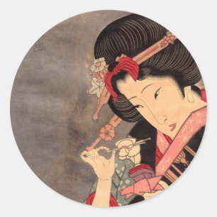 Japanese Ukiyoe Art vol.2 Classic Round Sticker
