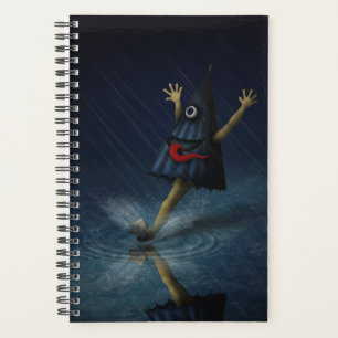 Japanese Umbrella Ghost Rainy Day Customisable Planner