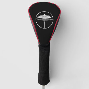 Japanese umbrella in a threadlike ring golf head cover