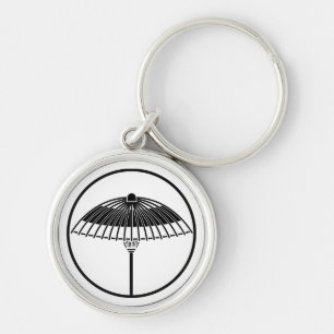 Japanese umbrella in a threadlike ring key ring