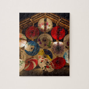 Japanese Umbrellas Japanese Style Jigsaw Puzzle