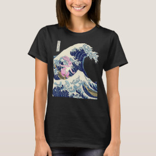 Japanese Vaporwave Aesthetic 90s Art Kanagawa Wave T-Shirt