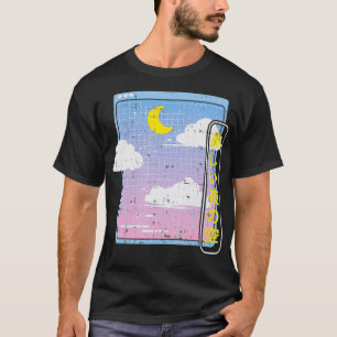 Japanese Vaporwave Moon Cute Pastel Goth Soft Grun T-Shirt