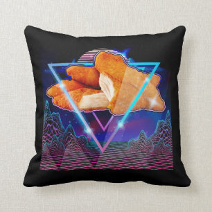 Japanese Vaporwave Nug Life Chicken Nuggets Cushion
