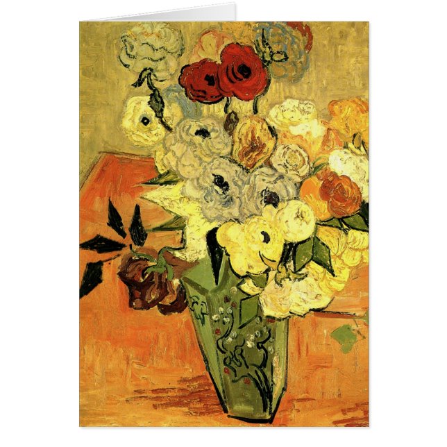 Japanese Vase, Roses, Anemones by Vincent van Gogh (Front)