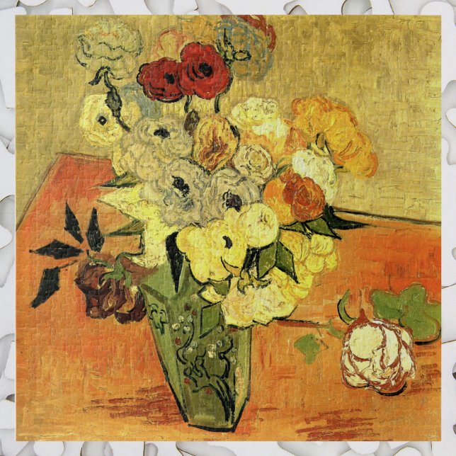 Japanese Vase, Roses, Anemones by Vincent van Gogh Jigsaw Puzzle (Creator Uploaded)