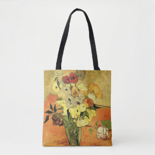 Japanese Vase, Roses, Anemones by Vincent van Gogh Tote Bag