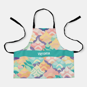 Japanese Vector Pastel Custom Pattern Apron