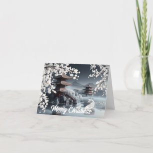 Japanese Village Holiday Card