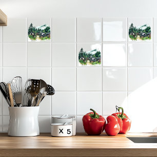 Japanese Village  Tile