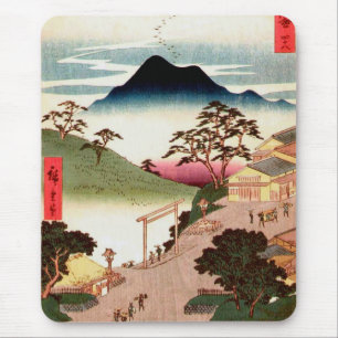 Japanese Village with Mountain Mouse Pad