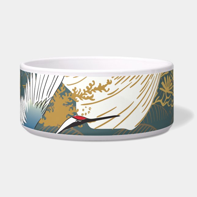 Japanese Vintage Crane Birds Pattern (Front)